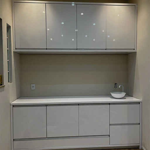 Armário Planejado para Cozinha ou Área Gourmet com Design Sofisticado